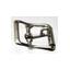 3/4 inch locking tongue center bar buckle in nickel finish