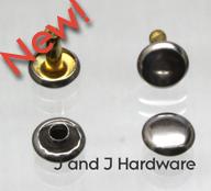 Stainless steel and brass rivets